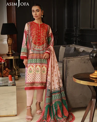 AJUN-02 Asim Jofa Lawn Prints