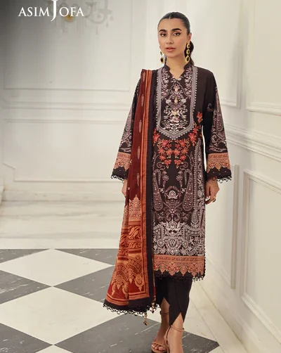 AJUN-08 Asim Jofa Lawn Prints