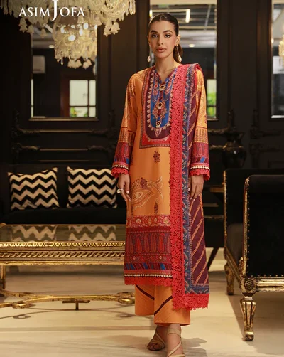 AJUN-09 Asim Jofa Lawn Prints