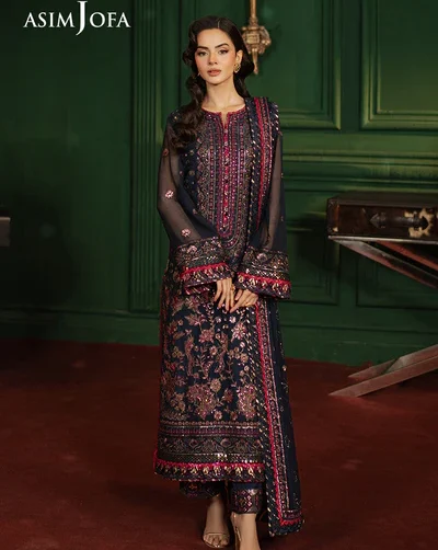 Asim Jofa Embroidered Chiffon AJPF 17