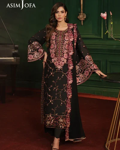 Asim Jofa Embroidered Silk AJPF 19