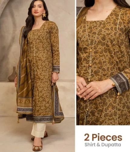 Zellbury Shirt Dupatta WUS25X20089