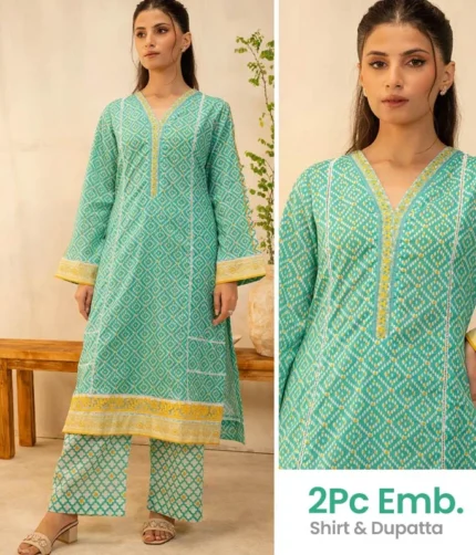 Zellbury Shirt Dupatta WUS25X20096