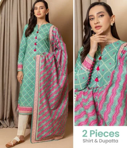 Zellbury Shirt Dupatta WUS25X20228