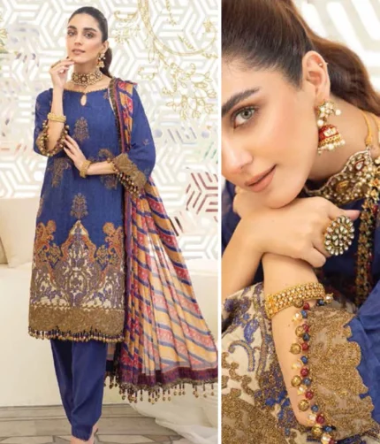 Al Karam Embroidered Slub
