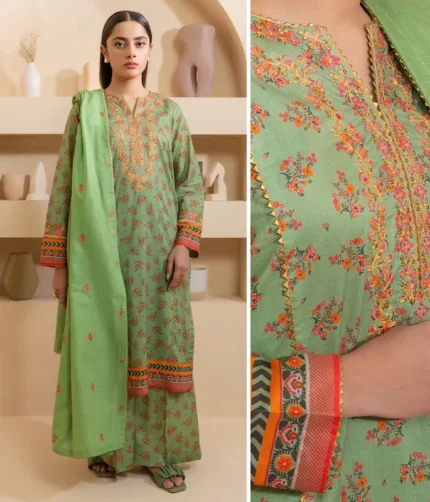 Zellbury Emb Shirt Dupatta Shalwar WUS25E30207