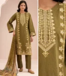 Zellbury Emb Shirt Shalwar Dupatta WUS25E30347
