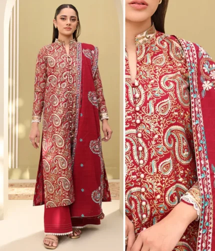 Zellbury Emb Shirt Dupatta Shalwar WUS25E30817