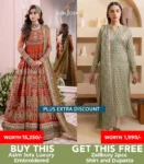 Buy Asim Jofa Wedding Dress Get Zellbury 2pc Lawn Free