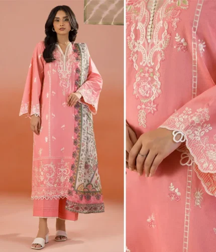 Zellbury Embroidered 3pc Unstitched 0058