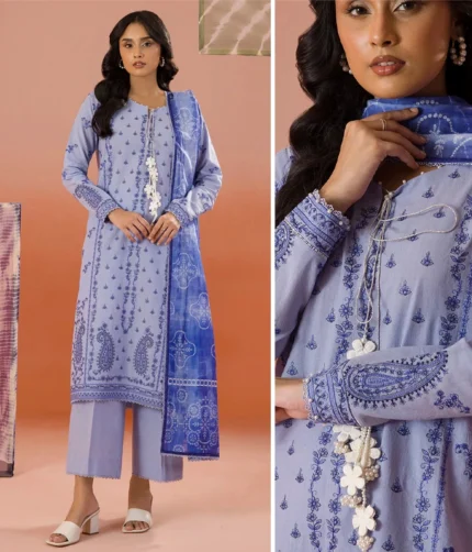 Zellbury Embroidered 3pc Unstitched 0068