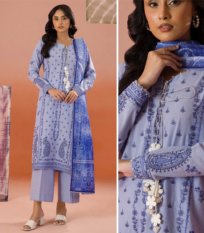 zellbury-cotton-collection-0068 Zellbury Embroidered 3pc Unstitched 0068