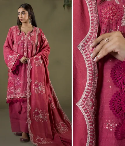 Zellbury Embroidered Shawl 3pc Unstitched 0240