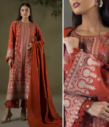 Zellbury Embroidered Shawl 3pc Unstitched 0241