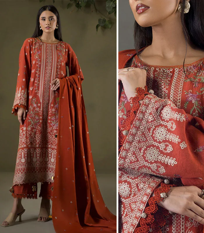 zellbury-winter-collection-0241 Zellbury Embroidered Shawl 3pc Unstitched 0241