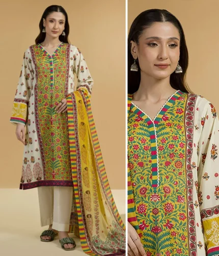 Zellbury Embroidered Shirt Dupatta – 5702
