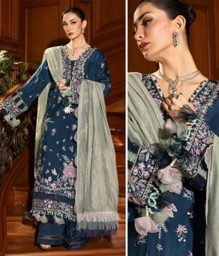 Luxury Embroidered Shirt Dupatta Shalwar