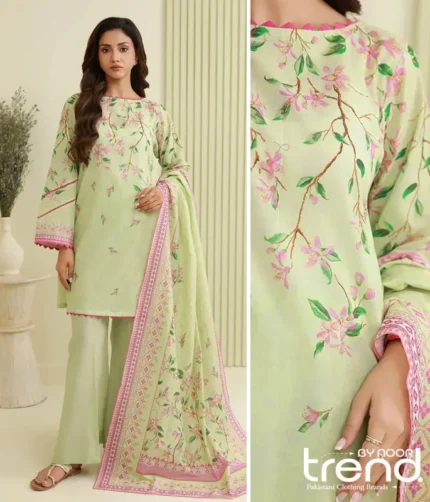Zellbury Olive Lawn Suit – WUS26X30884