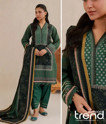 Emerald Unstitched Lawn Suit WUS26X31019