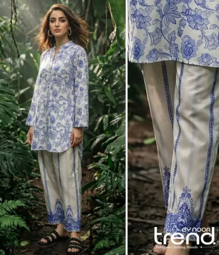 Jogi Vol 3 Nk-JP-57 White ready to wear lawn suit