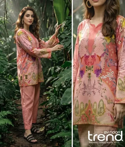 Jogi Vol 3 Nk-JP-58 Peach ready to wear lawn suit Noorma Kaamal