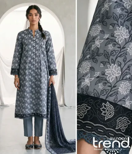 Zellbury Mono Shirt Shalwar Dupatta 1078