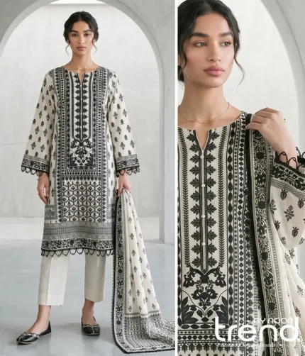 Zellbury Mono Shirt Shalwar Dupatta 1088